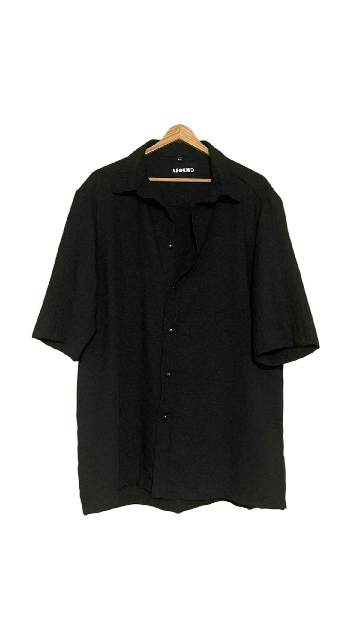 Camisa Lino Negra