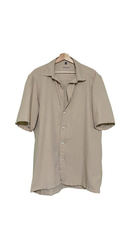 Camisa Lino Beige
